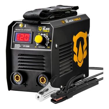 Imagem de Máquina De Solda Inversora Eletrica Portatil Mma Tig Eletrodo Com Visor Digital 120a If150d The Black Tools 220v