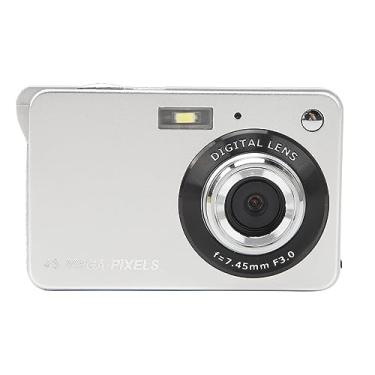 Imagem de Câmera digital de bolso, zoom digital 8x, tela TFT de 2,7 polegadas, câmera digital prata, foco automático para viagens