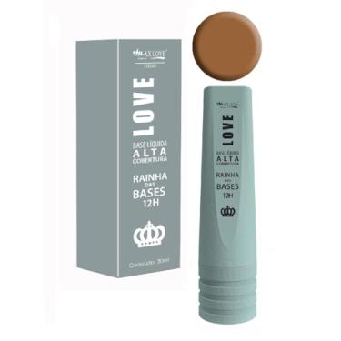 Imagem de Base Líquida Alta Cobertura Rainha Das Bases 12 Horas Cor 612,Max Love