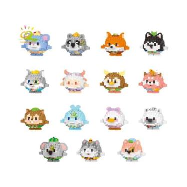 Imagem de Mini Blocos de Construção 3D - Modelo de Diamante de Animal - Brinqued