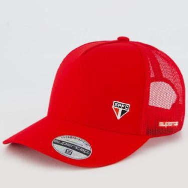 Imagem de Boné São Paulo Trucker Vermelho - Supercap, Único