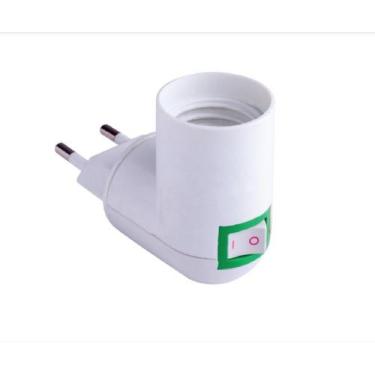 Imagem de Pct 03 Bocal Soquete E27 90 Graus de Tomada Porta Lâmpada - Decorlux