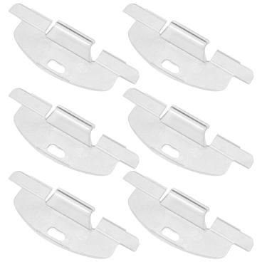 Imagem de Giokyi Pacote com 6, ganchos curvos de 3/10.2 cm, alças de elevação de persianas celulares sem fio para Hunter Douglas Duette, Applause Shade, ALTA, Comfortex, Turnils