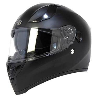 Imagem de Capacete de motocicleta TORC T15 unissex adulto com capacete de rosto inteiro e cor sólida