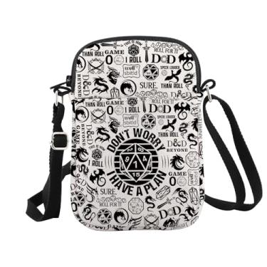 Imagem de WCGXKO RPG Gamer Gift Don't Worry I Have Plan Grossbody Bag Role Playing Dice D20 GM Game Master Gift, Chaveiro I Have Plan