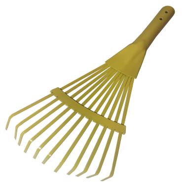 Imagem de Kids Helper Ancinho De Mão Help Garden Com 11 Dentes, Arbusto Pequeno Para Crianças, Apenas A Cabeça, 11,6" (Amarelo)