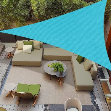 Imagem de COOLBOYS Guarda-Sol Retangular Turquesa De 12' X 12', Toldo Para Áreas Externas, Pátio, Gramado, Jardim, Garagem, Quintal, Deck, Pérgola