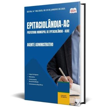 Imagem de Apostila Prefeitura Epitaciolândia Ac 2025 Agente - Apostilas Opção