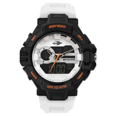 Imagem de Relógio Mormaii Masculino Action Branco(a) - Mo1134b-8b Mo1134b-8b