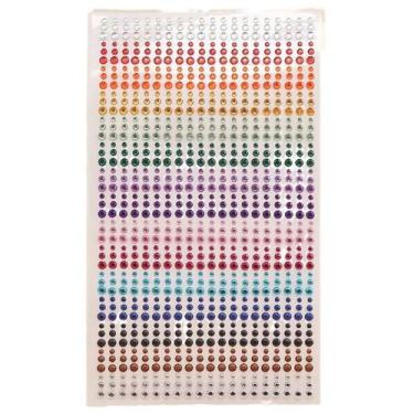 Imagem de Adesivos De Diamante Multicoloridos DIY Para Maquiagem Infantil, Adesi