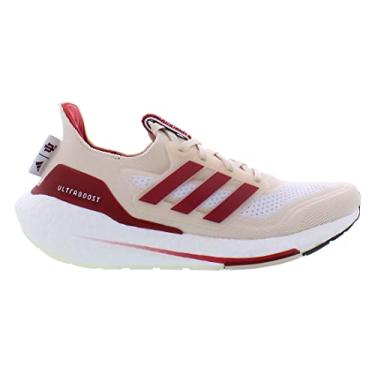 Imagem de adidas Ultraboost 1.0 Tênis masculino, Branco nuvem/Team Victory Red/Cloud White, 9 Women/8 Men