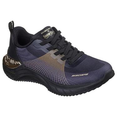 Imagem de Skechers Tênis feminino Snoop Ace-Cyber Walker, Preto/dourado, 39