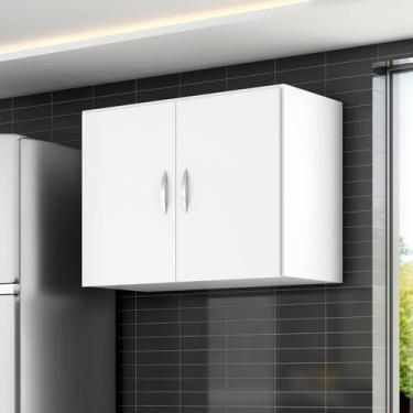 Imagem de Armário Aéreo Cozinha 2 Portas Suspenso 70cm Lugano - Atha Home, Branc