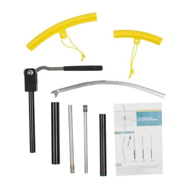 Imagem de JicSuXi Ferramenta para troca de pneus de bicicleta Dirts para rodas de 16" a 21", manual de metal de alta resistência, eixos de 10/12/15/17/20/25