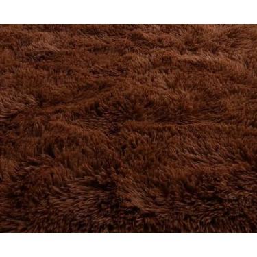 Imagem de Tapete Passadeira 2,00 x 0,60 Corredor Quarto Sala Felpudo(Chocolate)