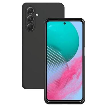 Imagem de Capa Capinha Case Anti Schok Slim Aveludada Preta Compatível Samsung Galaxy M54