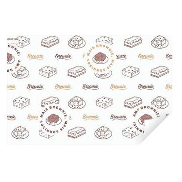 Imagem de Papel Manteiga Antigordura BROWNIE 20x10cm 500 UNIDADES