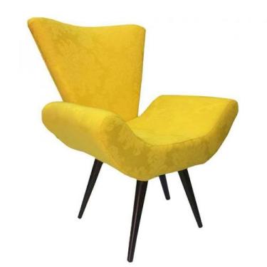 Imagem de Poltrona Decorativa Elegance 13 Amarelo Ouro - Sua Casa Decor