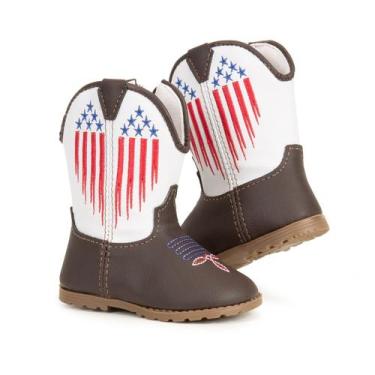 Imagem de Botinha Texana Infantil Sapatinho Bebê Country Macio Confortável Antid