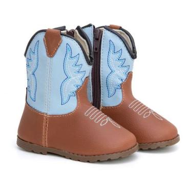 Imagem de Botinha Texana Infantil Sapatinho Bebê Country Macio Confortável Antid