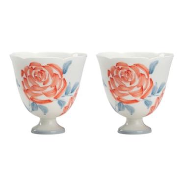 Imagem de Conjunto de chá de gongfu pintado à mão boutique – rosa romântica em porcelana branca pura, inclui mini bule, Gaiwan, xícaras de chá e bandeja, conjunto de cerimônia de chá, conjunto de chá para