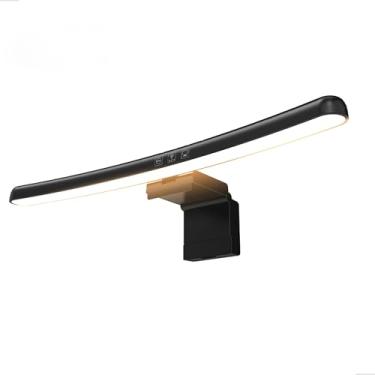 Imagem de Luminária Para Monitor Notebook Computador de Led Usb Mesa Sensor touch 5 Modeos de Cor, Com Ajuste de intensidade de luz, Temperatura Regulável