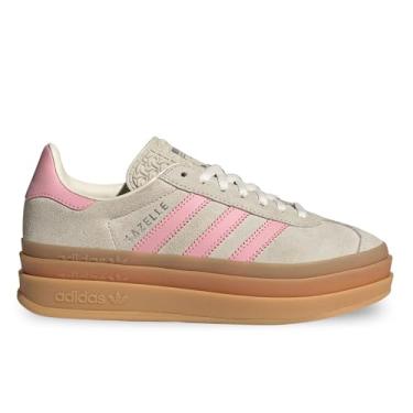 Imagem de adidas Gazelle Bold J Tênis infantil grande, Cinza e rosa, 5.5 Big Kid