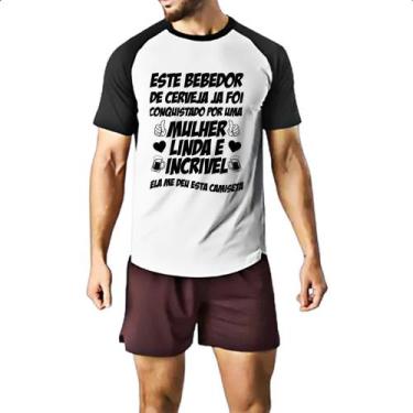 Imagem de Camiseta Raglan Bebedor de cerveja conquistado - Alearts, EG