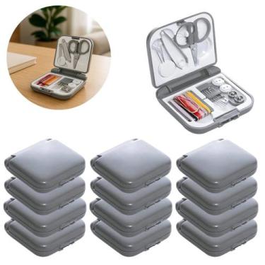 Imagem de 12 Mini Kit Costura De Bolso Para Viagem Completo 20 Itens - Lyor