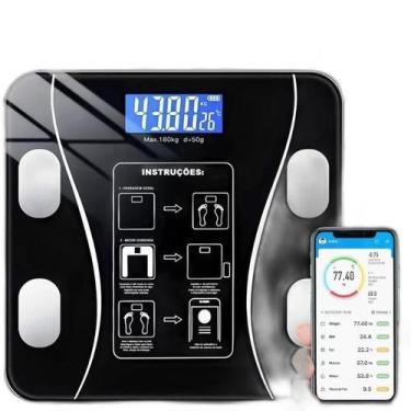 Imagem de Balança Digital Corporal Bioimpedancia Aplicativo Banheiro