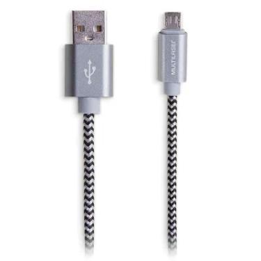 Imagem de Cabo Micro 1,5m Usb Multi Cinza - Wi341 - Padrão