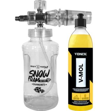 Imagem de Snow Foam Canhão Espuma Diamante Sigma Tools + Shampoo V-Mol 500 ml