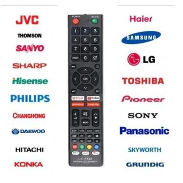 Imagem de Controle Remoto Universal TV LCD / LED / Smart TV com Netflix, Youtube