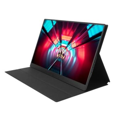 Imagem de Generic Monitor Portátil, 8700mAh Battery ABS Alumínio de Alumínio 17,3 Polegadas IPS 1080p USB C Gaming Monitor para Laptops (Plugue da UE)