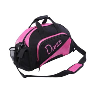 Imagem de predolo Bolsa de Dança com Compartimento para Sapatos para Artigos de Higiene Pessoal, Elegante, Feminina, Multifuncional, Bolsa de Ombro para Dança, para Via, Rosa Vermelha