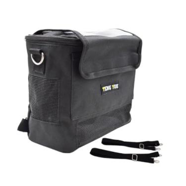 Imagem de UGPLM Bolsa de transporte para concentrador de O2 com 2 alças de ombro removíveis, bolsa de ombro prática ou mochila para pesca e caminhadas ao ar livre, 21cmx10cmx21cm