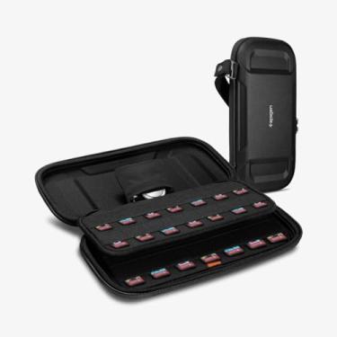 Imagem de Spigen Rugged Armor Pro Game Cartridge Pouch para Nintendo Switch e Switch OLED Game Card ou Micro SD Cards, Switch Portátil Game Travel Storage Case Compatível com AirTag - Preto