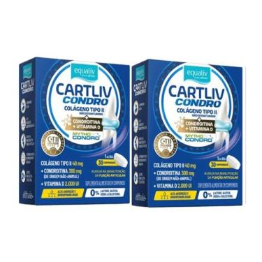Imagem de Kit 2 Suplemento Alimentar Cartliv Condro 30 Comp - Equaliv