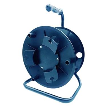 Imagem de Generic Carretel de extensão de cabo, carretel de armazenamento, cabo de extensão manual multifuncional, linha de rolamento azul, organizador de cabos para