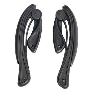 Imagem de shamjina 1 par de cadeiras de escritório com braços ajustáveis, peças para cadeiras de escritório, apoios de braços, conforto ergonômico, resistente e elegante, Espessamento