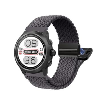 Imagem de Yeahxing Pulseiras para COROS PACE 2 APEX 2/APEX 42 mm - Pulseira de nylon trançado elástico, confortável, elegante, respirável