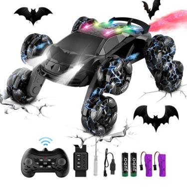 Imagem de Carro de controle remoto Terucle 8WD com spray e Cool Light Black