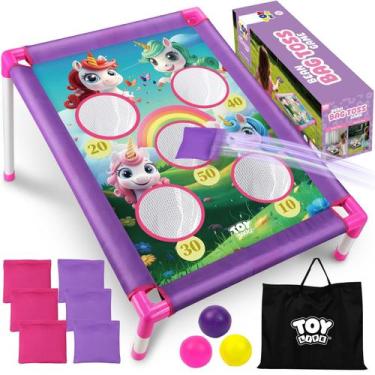 Imagem de Bean Bag Toss Game TOY Life Unicorn Toys para meninas de 3 a 8 anos