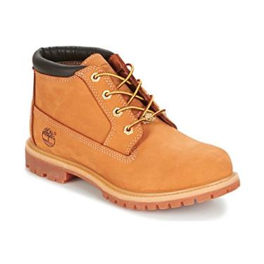 Imagem de Timberland Bota feminina Nellie Double impermeável na altura do tornozelo, Amarelo trigo, 8 Wide