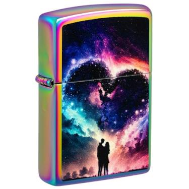 Imagem de Zippo Isqueiro de bolso multicolorido Cosmic Love Design
