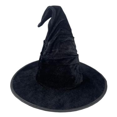 Imagem de LKQBBSZ Witch Hat Wicked Wizard Costume for Women Adult, Classic Style Wide Brim Halloween Hat