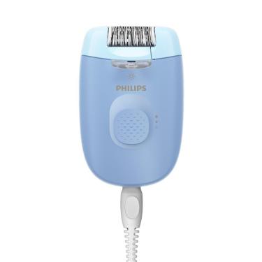 Imagem de Depilador Philips Satinelle-C BRE247/00 Luz LED Cabeça Lavável 2 Velocidades Azul e Branco Bivolt 