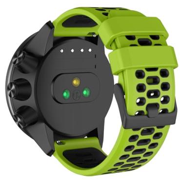 Imagem de ISABAKE Pulseira de relógio de 24 mm de liberação rápida, pulseira de borracha de substituição para Suunto 9 Baro Copper, Spartan Series Pulseiras de pulso inteligentes de 24 mm