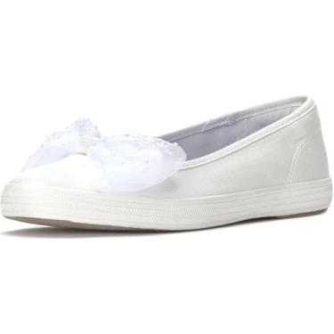 Imagem de Keds Tênis feminino fashion Maisie Ballet, Laço de gorgorão branco de neve, 36