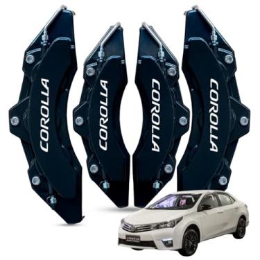 Imagem de Capa De Pinça De Freio 4 Pç Compatível Corola 2011 A 2019 (Preto)